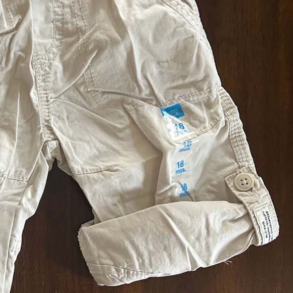 18m BOYS Khaki Pants/Roll-up Shorts, NEW, THE CHILDREN'S PLACE - Picture 3 of 4